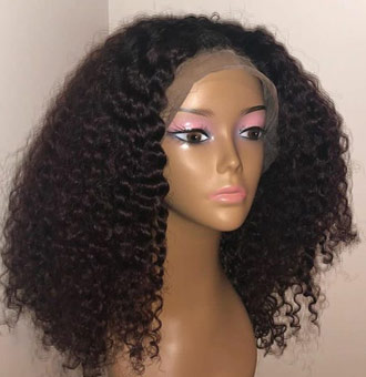 Natural Curly Frontal Wig Unit